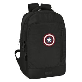Mochila para Portátil y Tablet con Salida USB Capitán América Negro Precio: 46.95000013. SKU: S4307332