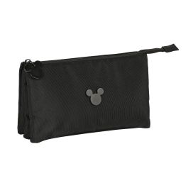 Portatodo Triple Mickey Mouse Clubhouse Premium Negro (22 x 12 x 3 cm)