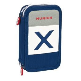 Estuche Escolar con Accesorios Munich College Gris 12.5 x 19.5 x 4 cm (28 piezas) Precio: 11.79000042. SKU: S4308136