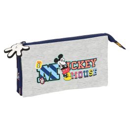 Portatodo Triple Mickey Mouse Clubhouse Only one Azul marino 22 x 12 x 3 cm