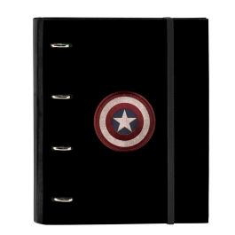 Carpeta de anillas Capitán América Negro (27 x 32 x 3.5 cm) Precio: 14.99962464. SKU: S4307329