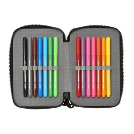 Estuche Escolar con Accesorios Spiderman Hero Negro 12.5 x 19.5 x 4 cm (28 piezas) Estuche Escolar con Accesorios Spiderman Hero Negro 12.5 x 19.5 x 4 cm (28 piezas)