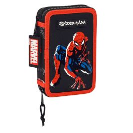 Estuche Escolar con Accesorios Spiderman Hero Negro 12.5 x 19.5 x 4 cm (28 piezas) Estuche Escolar con Accesorios Spiderman Hero Negro 12.5 x 19.5 x 4 cm (28 piezas)