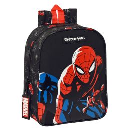Mochila Infantil Spider-Man Hero Negro 22 x 27 x 10 cm