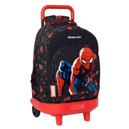 Mochila Escolar con Ruedas Spiderman Hero Negro 33 X 45 X 22 cm