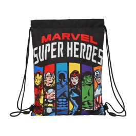 Bolsa Mochila con Cuerdas The Avengers Super heroes Negro (26 x 34 x 1 cm) Precio: 11.49999972. SKU: S4307854