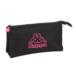 Portatodo Triple Kappa Black and pink Negro (22 x 12 x 3 cm) Precio: 10.95000027. SKU: S4308297