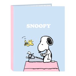 Carpeta de anillas Snoopy Imagine Azul A4 26.5 x 33 x 4 cm