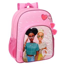 Mochila Escolar Barbie Girl Rosa 32 X 38 X 12 cm