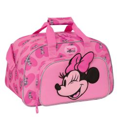 Bolsa de Deporte Minnie Mouse Loving Rosa 40 x 24 x 23 cm