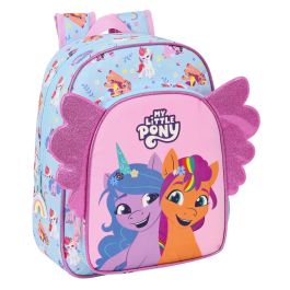Mochila Escolar My Little Pony Wild & free 26 x 34 x 11 cm Azul Rosa