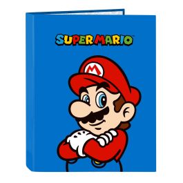 Carpeta de anillas Super Mario Play Azul Rojo A4 26.5 x 33 x 4 cm Precio: 9.9499994. SKU: B163WFKTXY