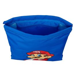 Bolsa Mochila con Cuerdas Super Mario Play Azul Rojo 26 x 34 x 1 cm