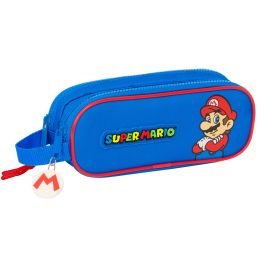 Portatodo Doble Super Mario Play Azul Rojo 21 x 8 x 6 cm