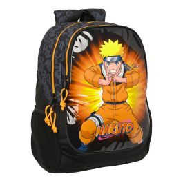 Mochila Escolar Naruto Negro Naranja 32 x 44 x 16 cm