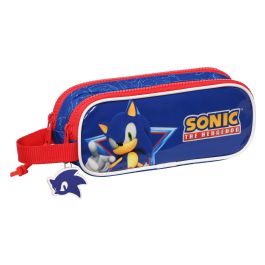Portatodo Doble Sonic Let's roll Azul marino 21 x 8 x 6 cm