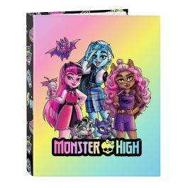 Carpeta de anillas Monster High Creep Negro A4 26.5 x 33 x 4 cm