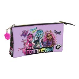 Portatodo Doble Monster High Creep Negro 22 x 12 x 3 cm