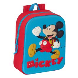 Mochila Escolar Mickey Mouse Clubhouse 3D Rojo Azul 22 x 27 x 10 cm Precio: 14.95000012. SKU: B1FQE54EQP