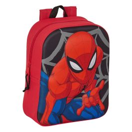 Mochila Escolar Spider-Man 3D Negro Rojo 22 x 27 x 10 cm Precio: 12.94999959. SKU: B139SL2WDY