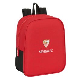 Mochila Escolar Sevilla Fútbol Club Negro Rojo 22 x 27 x 10 cm