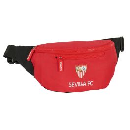 Riñonera Sevilla Fútbol Club Negro Rojo Deportivo 23 x 12 x 9 cm