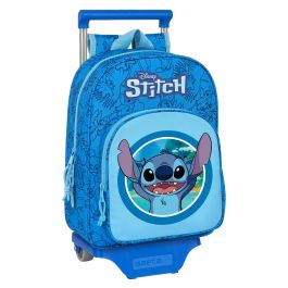 Mochila Escolar con Ruedas Stitch Azul 26 x 34 x 11 cm Precio: 43.94999994. SKU: B1266BKANS