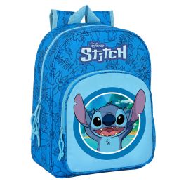 Mochila Escolar Stitch Azul 26 x 34 x 11 cm