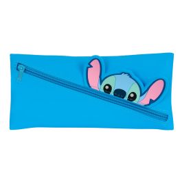Estuche Escolar Stitch Azul 22 x 11 x 1 cm