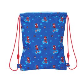 Bolsa Mochila con Cuerdas Spidey Azul 26 x 34 x 1 cm