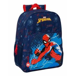 Mochila Escolar Spider-Man Neon Azul marino 33 x 42 x 14 cm