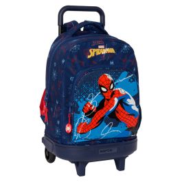 Mochila Escolar con Ruedas Spider-Man Neon Azul marino 33 X 45 X 22 cm Precio: 60.5. SKU: B19HCK96ZD