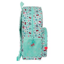 Mochila Escolar Hello Kitty Sea lovers Turquesa 33 x 42 x 14 cm