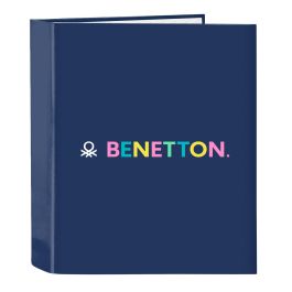 Carpeta de anillas Benetton Cool Azul marino A4 27 x 33 x 6 cm Precio: 12.68999963. SKU: B1JYS2LP54