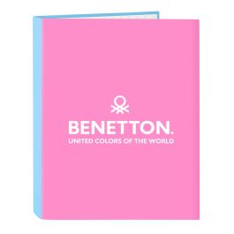Carpeta de anillas Benetton Spring Rosa Azul cielo A4 26.5 x 33 x 4 cm Precio: 9.9499994. SKU: B1C9TGB54E