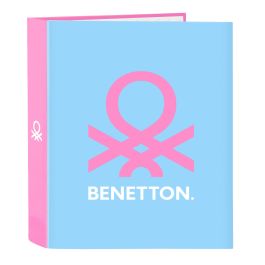Carpeta de anillas Benetton Spring Rosa Azul cielo A4 27 x 33 x 6 cm Precio: 12.94999959. SKU: B12A96MHTZ