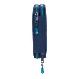 Plumier Doble Munich Nautic Azul marino 12.5 x 19.5 x 4 cm 28 piezas