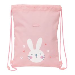 Bolsa Mochila con Cuerdas Safta Bunny Rosa 26 x 34 x 1 cm