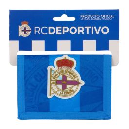 Cartera R. C. Deportivo de La Coruña Azul 12.5 x 9.5 x 1 cm