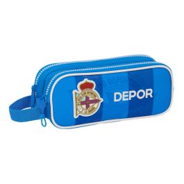 Portatodo Doble R. C. Deportivo de La Coruña Azul 21 x 8 x 6 cm