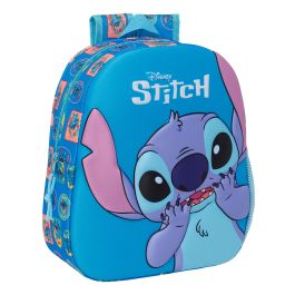 Mochila Escolar Stitch Azul 27 x 33 x 10 cm 3D Precio: 11.49999972. SKU: B133VNX2YN