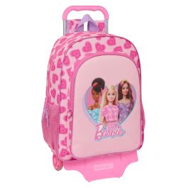 Mochila Escolar con Ruedas Barbie Love Rosa 33 x 42 x 14 cm