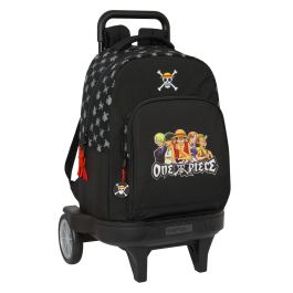 Mochila Escolar con Ruedas One Piece Negro 33 x 45 x 22 cm Precio: 65.59000052. SKU: B16NWJ2S54