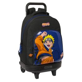 Mochila Escolar con Ruedas Naruto Ninja Azul Negro 33 x 45 x 22 cm Precio: 59.69000059. SKU: B1F2TGFSRQ