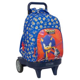 Mochila Escolar con Ruedas Sonic Prime Azul 33 x 45 x 22 cm Precio: 79.79949966119999. SKU: B17MBNM3Y9