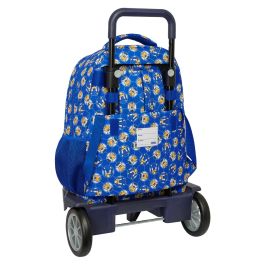 Mochila Escolar con Ruedas Sonic Prime Azul 33 x 45 x 22 cm