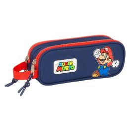 Bolso Escolar Portatodo Safta Doble Super Mario World 80x210X60 mm