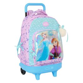 Mochila Escolar con Ruedas Frozen Cool days Violeta Azul cielo 33 x 45 x 22 cm Precio: 54.94999983. SKU: B1FFLWMGQC