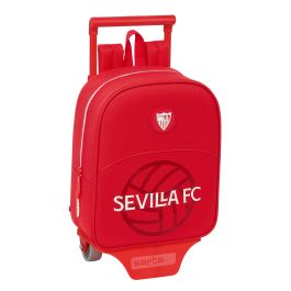 Mochila Escolar con Ruedas Sevilla Fútbol Club Rojo 22 x 27 x 10 cm