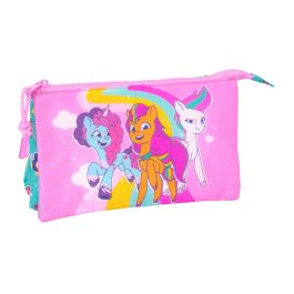 Portatodo Triple My Little Pony Magic Rosa Turquesa 22 x 12 x 3 cm